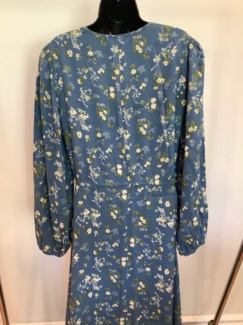 REFORMATION Lisse Midi Dress Avery Blue Floral Print Size 10 - Picture 9 of 14